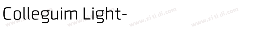 Colleguim Light字体转换